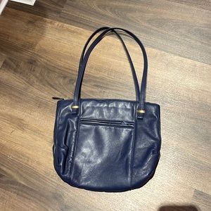 Vintage Navy leather bag